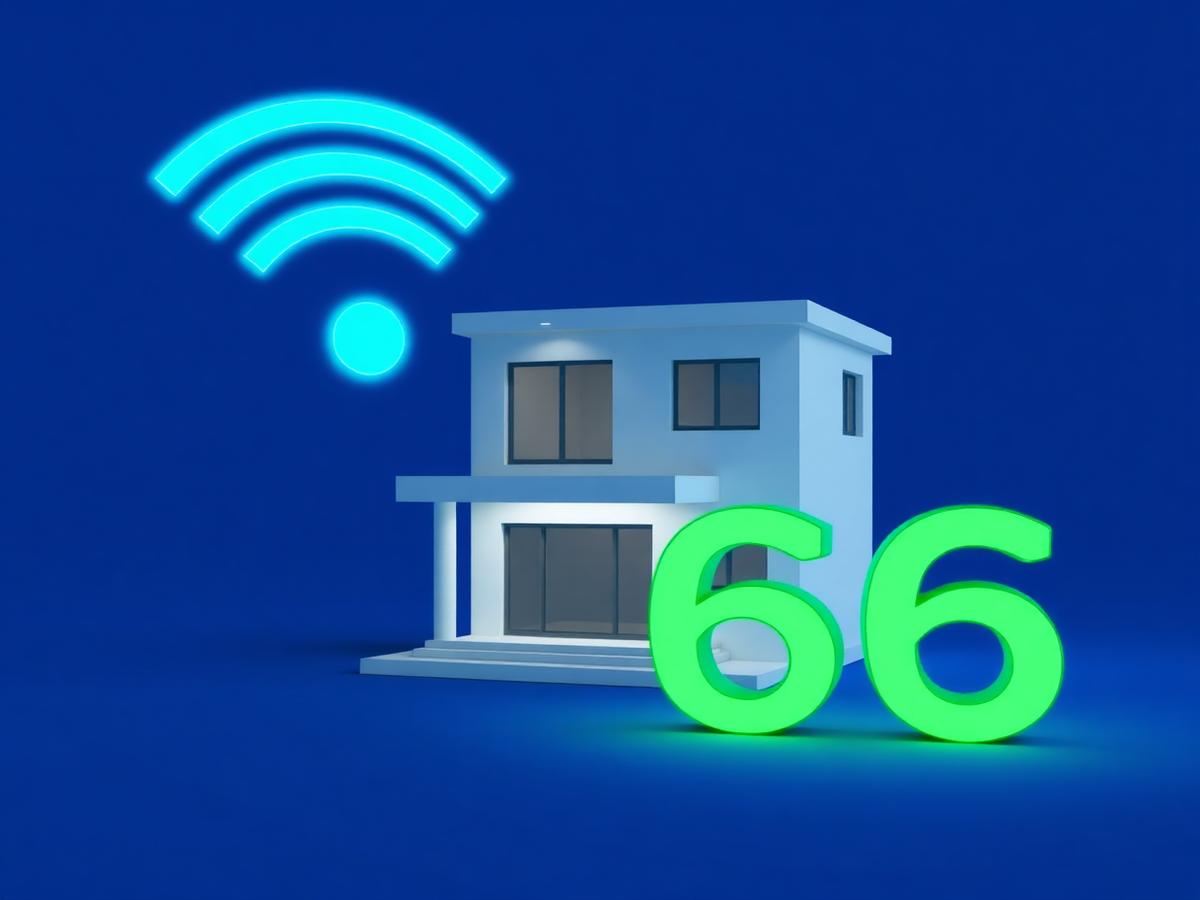Casa moderna com Wi-Fi 6